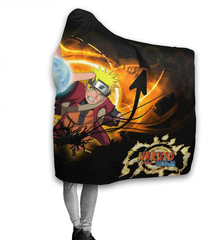 Image of Anime Naruto Hooded Blanket - Flannel Soft Warm Blanket