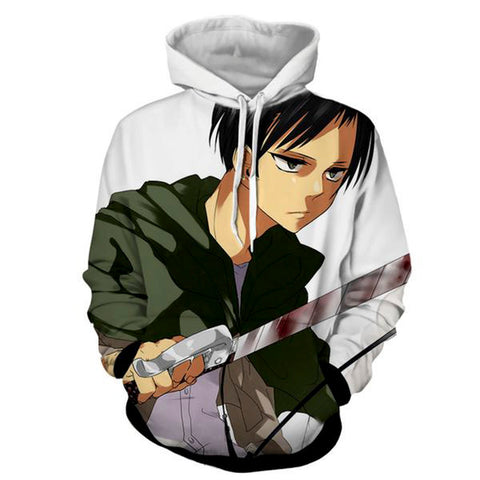 Image of Attack on Titan 3D Printed Hoodies - Casual Pullover