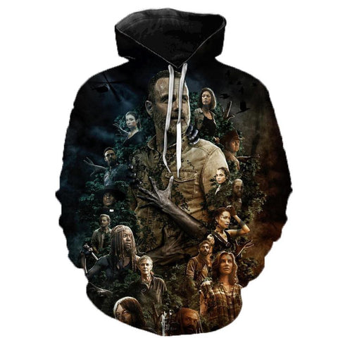 Image of The Walking Dead 3D Printed Hoodie - Fashion Casual Sweatshirts Pullover