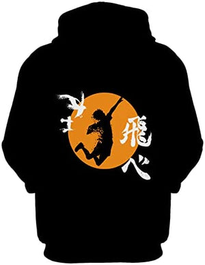 Anime Haikyuu Hoodie Unisex Long Sleeve Pullover Sweatshirt  Casual Fashion Hoodies