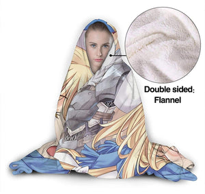 Anime Food Wars Shokugeki No Soma Flannel Hooded Blanket Cloak