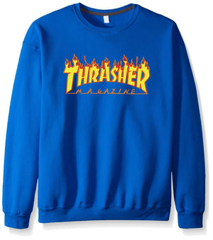 THRASHER Sweatshirts - THRASHER Sweatshirts Series Men's sweatshirt Hip Hop Super Cool Fleece Sweatshirt