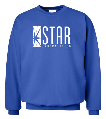 Image of STAR Sweatshirts - STAR Sweatshirts Series Men's Sweatshirt Super Cool White Icon Sweatshirt