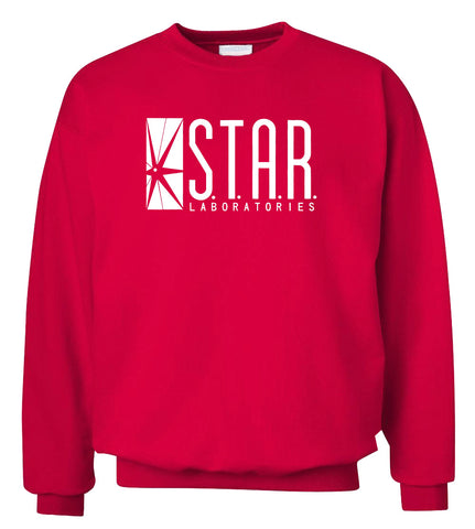 Image of STAR Sweatshirts - STAR Sweatshirts Series Men's Sweatshirt Super Cool White Icon Sweatshirt