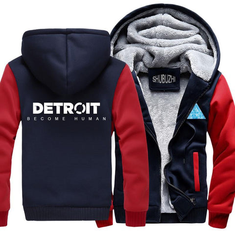 Detroit: Become Human Hoodies - Fleece Zipper Hooded Sweatshirts