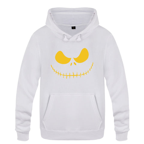 Image of Nightmare Before Christmas Jack Hoodies - Nightmare Before Christmas Hoodies - Cool Jack Yellow Eyes Christmas Hoodie