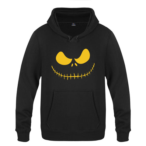 Image of Nightmare Before Christmas Jack Hoodies - Nightmare Before Christmas Hoodies - Cool Jack Yellow Eyes Christmas Hoodie