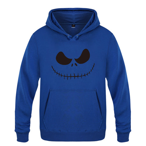 Image of Nightmare Before Christmas Jack Hoodies - Nightmare Before Christmas Hoodies - Cool Jack Black Eyes Christmas Hoodie