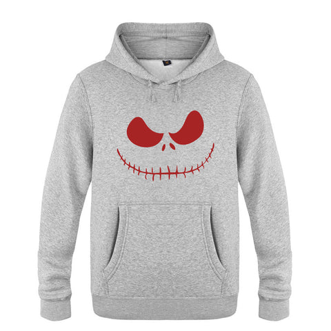 Image of Nightmare Before Christmas Jack Hoodies - Nightmare Before Christmas Hoodies - Cool Jack Red Eyes Christmas Hoodie