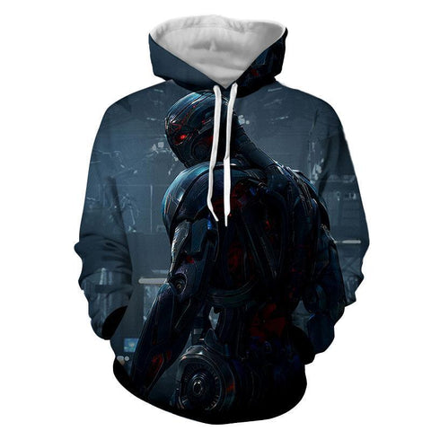 Image of The Avengers  Altron Hoodies - Pullover Black Hoodie