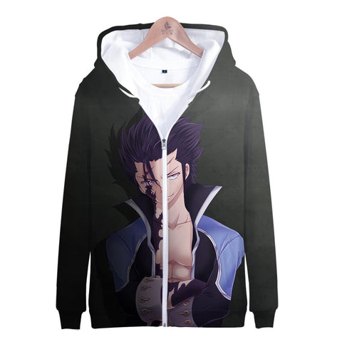 Image of Fairy Tail 3D Print Hoodies Sweatshirts - Casual Zipper Hooded Jacket