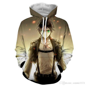 Attack on Titan 3D Printed Hoodies - Casual Pullover
