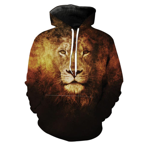 Image of Lion Hoodies - Epic Lion Pullover Hoodie