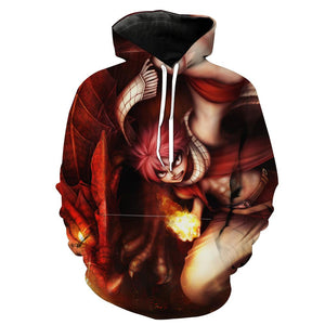 Fire Natsu Super Cool Hoodie - Fairy Tail Anime Clothing