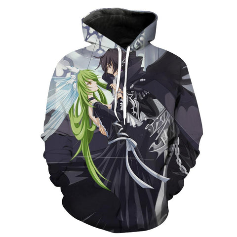 Image of Code Geass Lelouch And CC Hoodies - Pullover Cool Hoodie