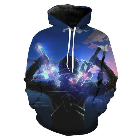 Image of Sword Art Online Hoodies - Pullover Kirigaya Kazuto Hoodie