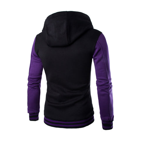 Image of Solid Color Button Hoodies - Multiple Colour Black Grey Hoodie