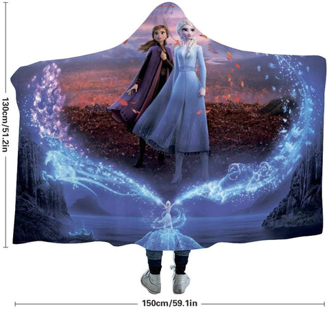 Image of Anna Elsa Wearable Throw Hooded Blanket