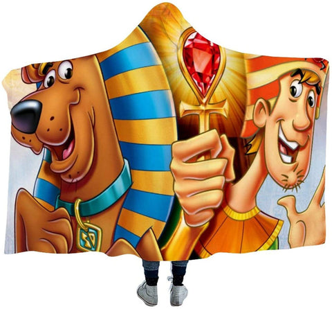 Image of Cartoon Scooby Hooded Blanket Cape