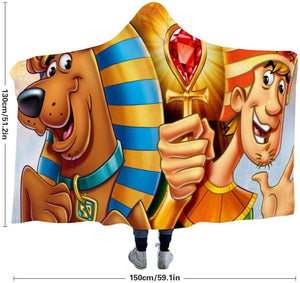 Cartoon Scooby Hooded Blanket Cape