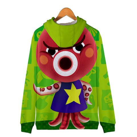 Image of 3D Animal Crossing Hooded Sweatshirt Zipper Hoodies