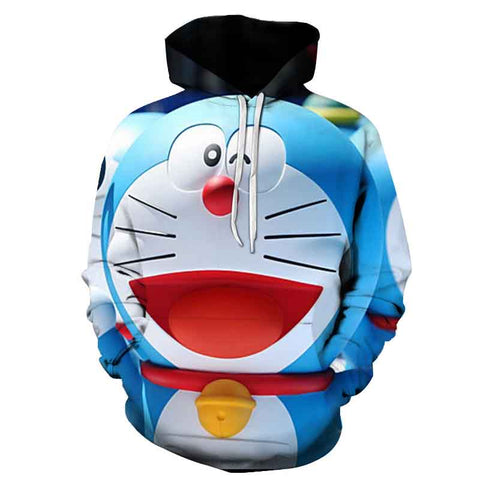 Image of Anime Doraemon Casual Hoodies - 3D Printed Hooded Streetwear