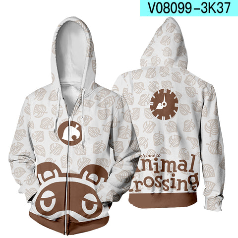 Image of 3D Game Animal Crossing Hoodie Sweatshirts