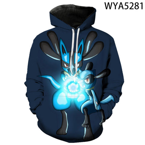 Image of 3D Printed Hoodies - Games Pokemon Sweatshirts