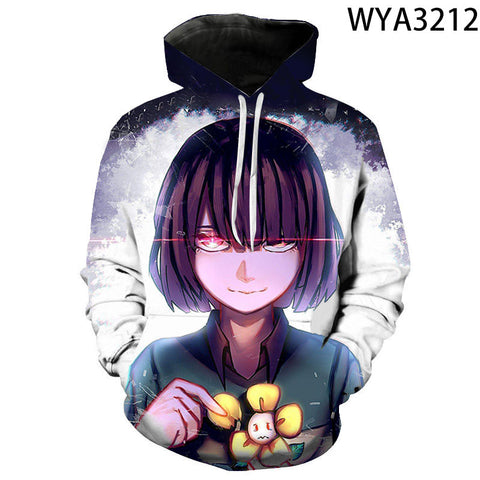 Image of 3D Printed Undertale Hooded Pullovers Sweatshirts Hoodies