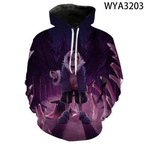 Image of 3D Printed Undertale Hooded Pullovers Sweatshirts Hoodies