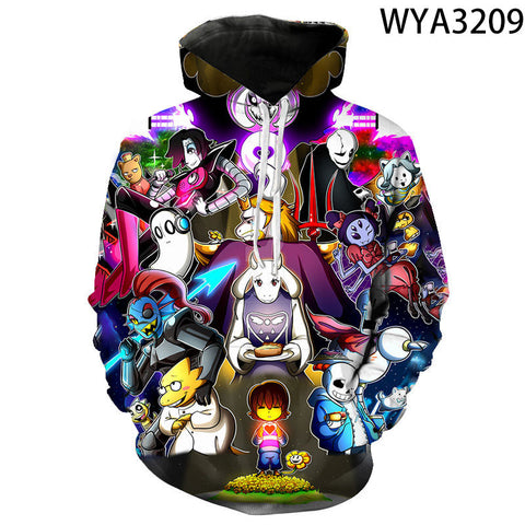 Image of 3D Printed Undertale Hooded Pullovers Sweatshirts Hoodies