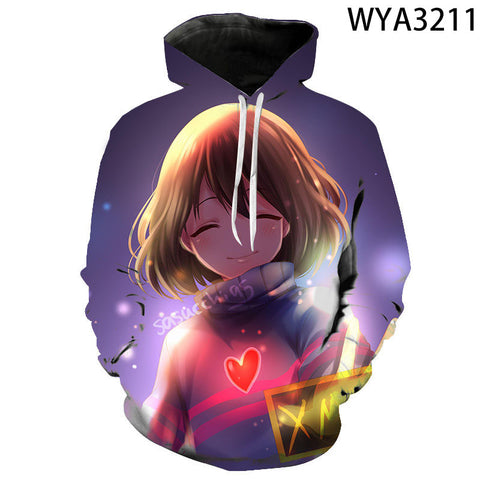 Image of 3D Printed Undertale Hooded Pullovers Sweatshirts Hoodies