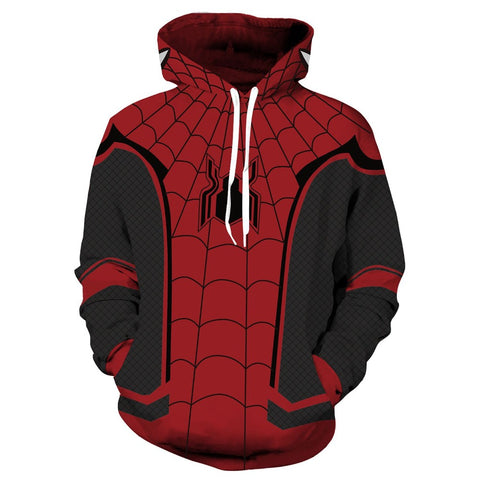 Image of 3D Printed Spider-Man Hooded Sweatshirts Hoodies