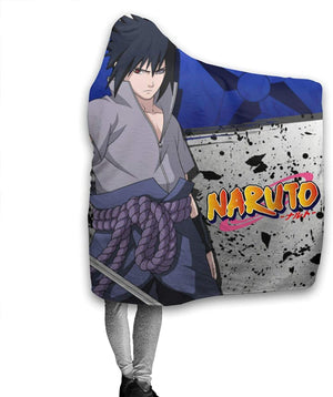 Naruto Flannel Throw Blanket - Hooded Blanket Wearable Blanket