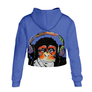 Animal Hoodie —— Colorful Girl's 3D Cartoon Orangutan Printing Short Hoodie