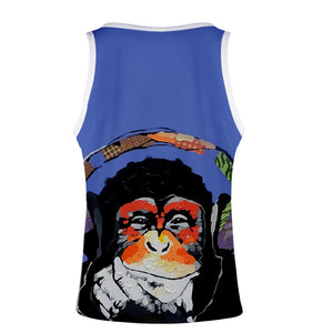 Men‘s Colorful 3D Print Cartoon Orangutan Vest