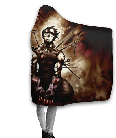 Image of Anime Naruto Hooded Blanket - Flannel Soft Warm Blanket