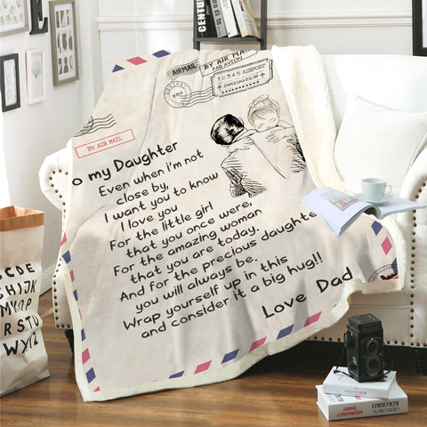 Image of Envelope Letter Writing Cashmere Blanket