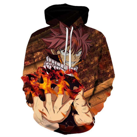 Image of Anime Fairy Tail 3D Hip Hop Hoodies Pullovers Sweatshirt