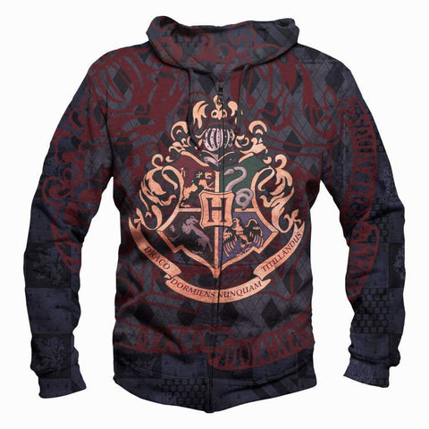 Image of Harry Potter  4 Houses Hoodies - Pullover Red Hoodie