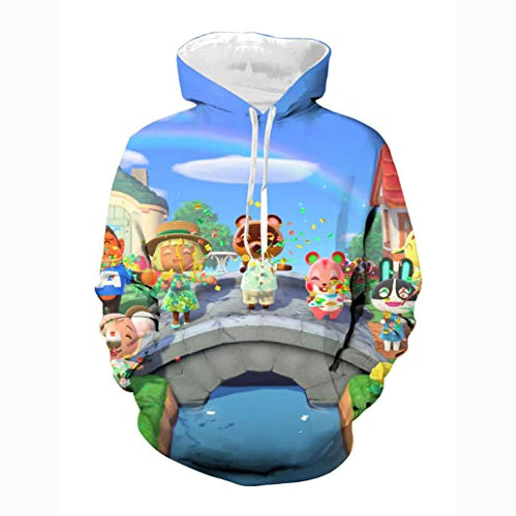 Animal Crossing Hoodies - Unisex Novelty 3D Hooded Pullover Sweatshirt with Pockets