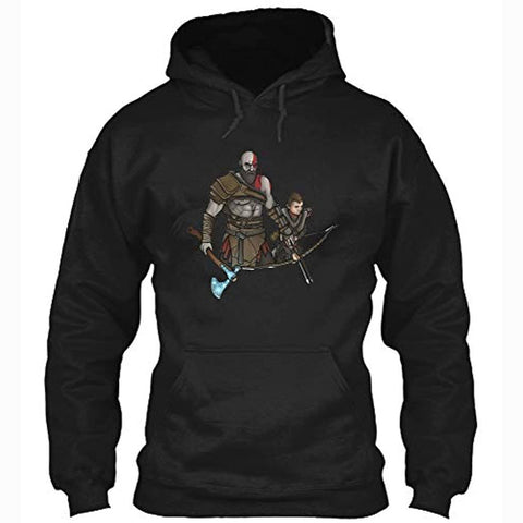 Image of God of War Hoodie - Casual Black Hooded Sweatshirt