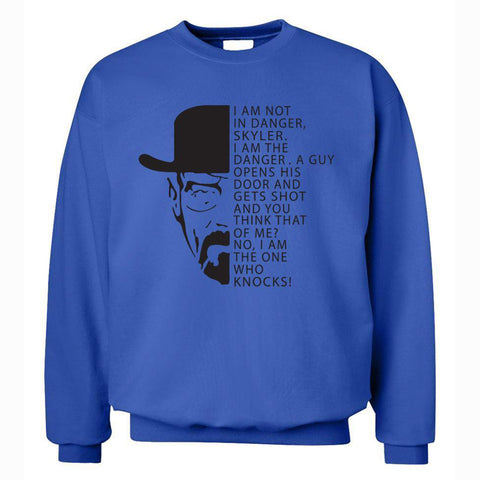 Image of Breaking Bad Sweatshirts - Breaking Bad Sweatshirt Series Men's Sweatshirt Heisenberg Black Icon Fleece Sweatshirt