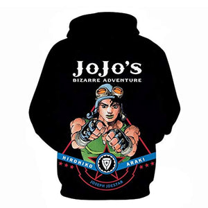 JoJo's Bizarre Adventure Hoodies - 3D Printed Pullover Hooded Sweatshirt