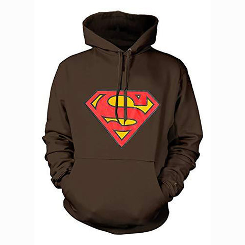 Image of Superman Hoodies -  DC Comics Classic Movie Logo Superhero Pullover Sweatshirt