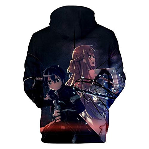 Image of Men's Sweatshirt Hoodie 3D Sword Art Online Sportswear