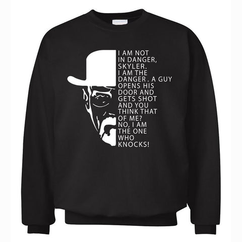 Image of Breaking Bad Sweatshirts - Breaking Bad Sweatshirt Series Men's Sweatshirt Heisenberg White Icon Fleece Sweatshirt