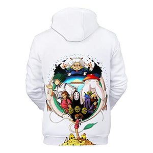 Anime Spirited Away Hoodies - Unisex 3D Hooded Pullover Sweatshirt