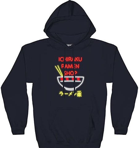 Image of Naruto Shippuden Neon Ramen Sign Adult Pullover Hoodie