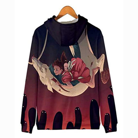 Image of Anime Spirited Away Hoodies - 3D Zip Up Hooded Jacket for Adult